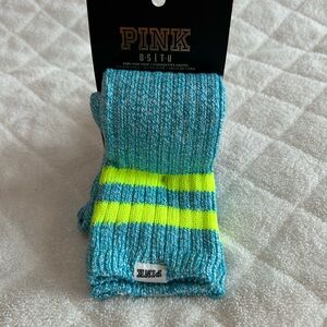 Victoria's Secret Pink Crew Socks Set of 2 Pairs One Size NWT